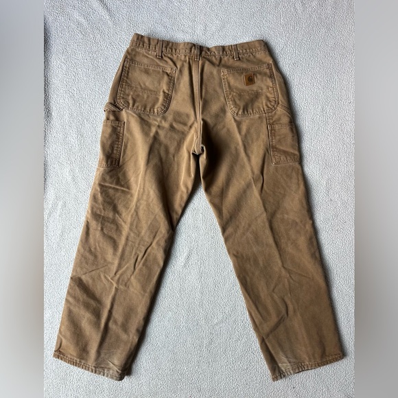 VINTAGE CARHARTT PLAID LINING CARGO PANTS 38 x 32 - Picture 2 of 4